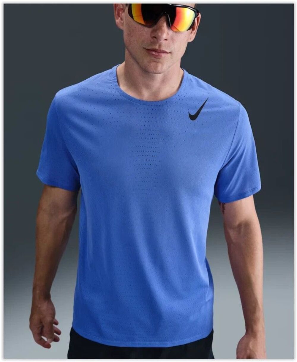 Nike AeroSwift Dri-FIT ADV Short-Sleeve Running Blue HJ3377-411 Men's XL NEW